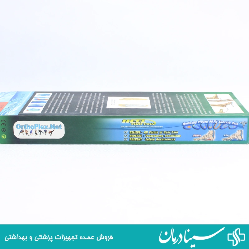 خرید کفی طبی سیلیکونی orthoplex سایز مدیوم m پد خار پاشنه 5