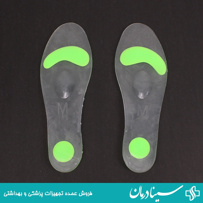 خرید کفی طبی سیلیکونی orthoplex سایز مدیوم m پد خار پاشنه 7