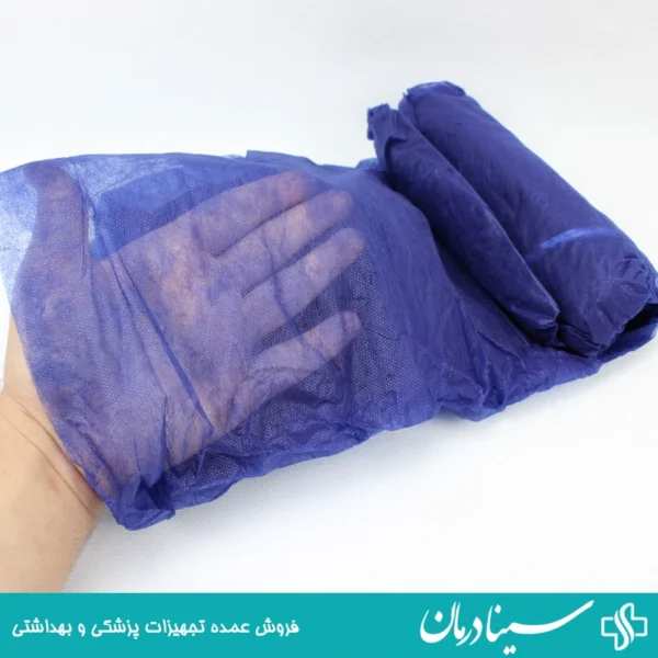 ملحفه 120x220 دو سر کش آبی بسته 6 عددی روتختی یکبار مصرف 1