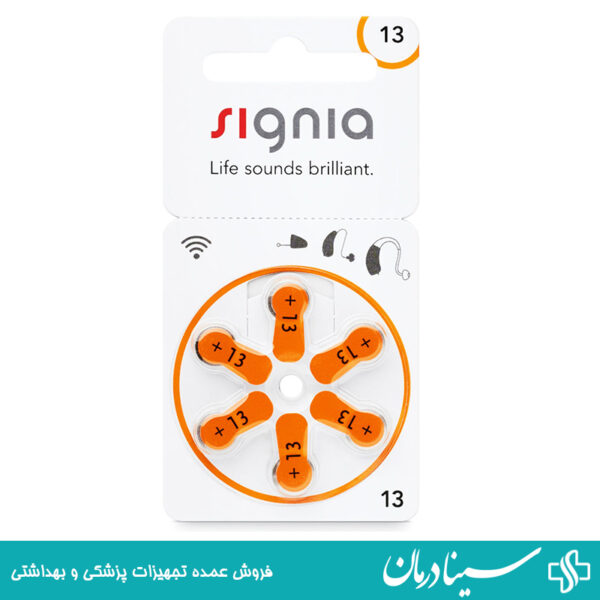 و قیمت خرید باتری سمعک signia 13 باتری سمعک زیمنس 13 بسته 6 عددی