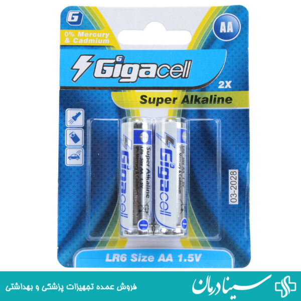 و قیمت خرید باتری قلمی گیگاسل مدل سوپر آلکالاین gigacell super alkaline 8