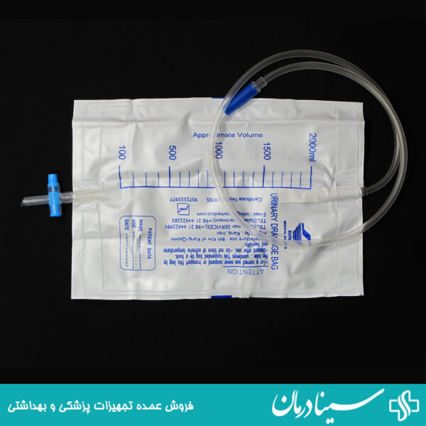 کيسه ادرار سوپا بزرگسال 2 ليتري داراي شير صليبي يورين بگ urine bag سوپا